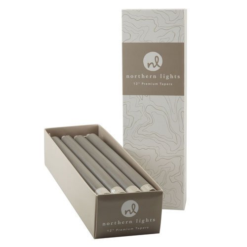 Northern Lights Candles Nlc Premium Tapers 12Pc Barnwood 12 Inch