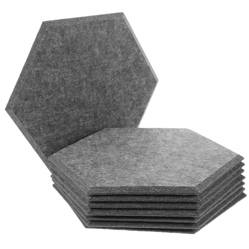 8 piezas Paneles Acústicos de Fieltro para Absorción de Sonido para Mejorar el Aislamiento Acústico en Teatros Estudios y Oficinas Profundos miniatura 1