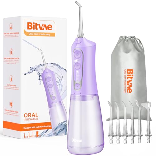 Bitvae cordless water flosser with 6 jet tips