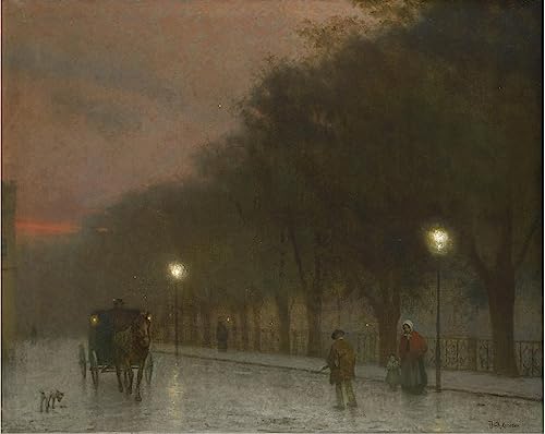 Tableaux Graffiti Art Mural Prague de Jakub Schikaneder Impression Moderne 60x90cm