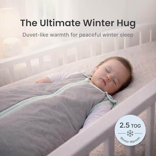Image of Baby Deedee Sleep Nest Original - Baby Sleep Sack 2.5 TOG 6-18 Months, Winter Sleeping Bag with Soft Cotton & Patented Shoulder Snaps, Wearable Blanket for Boy Girl Infant Toddler, Khaki
