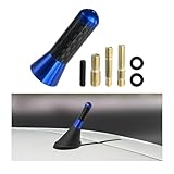 Yourkar Car Short Antenna, 1.4 Inch Aluminum Auto Roof Mount Short Antenna, Radio Antenna Mast Replacement with Screws Universal for Most Vehicles, Universal Car Accessories (Blue)