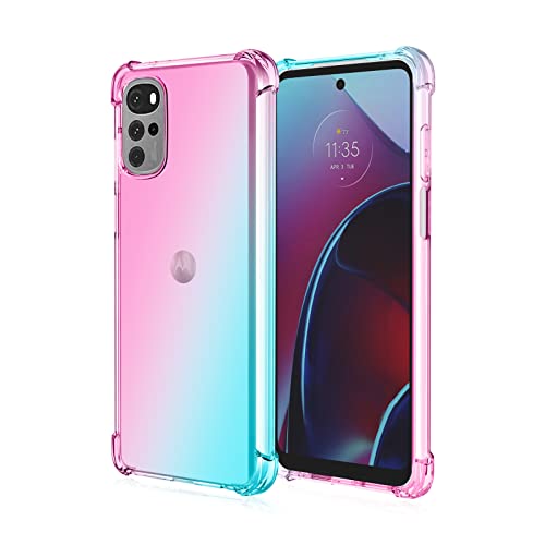 HUANGTAOLI Case Compatible with Motorola Moto G22 Slim Soft TPU Shockproof Anti-Scratch Phone Case Cover with Reinforced Corner Bumper