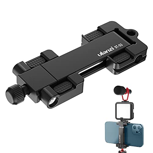 Handy Stativ Adapter, ULANZI ST-03 Smartphone Halter Stativ Metall mit Cold Shoe Mount, iPhone Stativ Halterung Adapter…