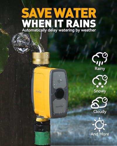 image for RAINPOINT WiFi Water Timer, Smart Sprinkler Timer Hose Timer WiFi Irri