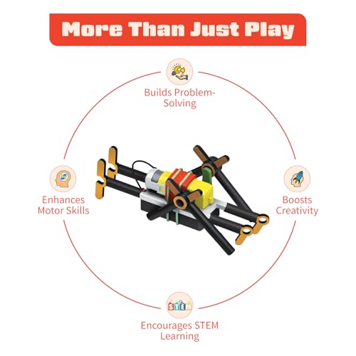 Image of PW 20 in 1 STEM Robots Kit for Kids Age 8-14, DIY Robotics Kit for Students | 200+ Components, Electronics, Engineering Projects, Science Experiment Kit