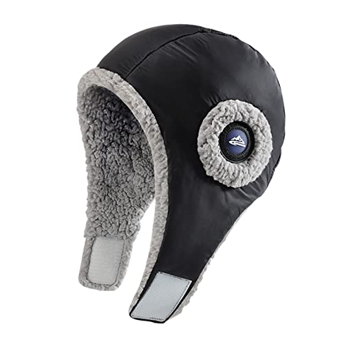 MANBOZIXi Sombrero de Invierno Mujer Sombrero Deportivo Impermeable para Esquiar Montar Snowboard, Negro Cover