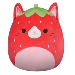 Squishmallows Olma Erdbeer-Katze Stofftier SQCR06886