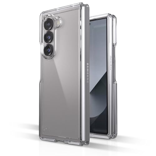 Speck Samsung Galaxy Z Fold 6 Case - Anti Yellowing, Galaxy Fold 6 Case - Samsung Fold 6 Case - zFold 6 case with Raised Bezel - Presidio Perfect Clear - image 1