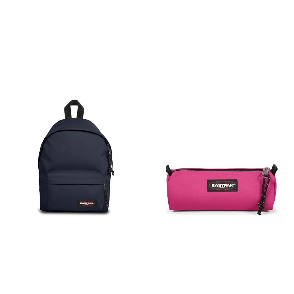 EASTPAK ORBIT XS Sac à Dos Mini, 27 L - Ultra Marine (Bleu) & BENCHMARK SINGLE Trousse, 27 L - Pink Escape (Rose)