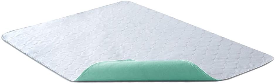 Bedecor Wasserdichte Waschbare saugfähige Inkontinenz Unterlage 70 x 90 cm, Wasserdichte Inkontinenz Matratzenauflage (Grün)