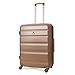 Produktbild Aerolite Leichtgewicht ABS Hartschale 4 Rollen Trolley Koffer Reisekoffer Hartschalenkoffer Rollkoffer Gepäck, 69cm, Roségold
