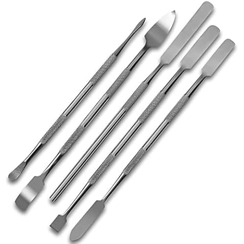 SURGICAL ONLINE Metal Spatula 5 pcs Set Kit Tools Cover
