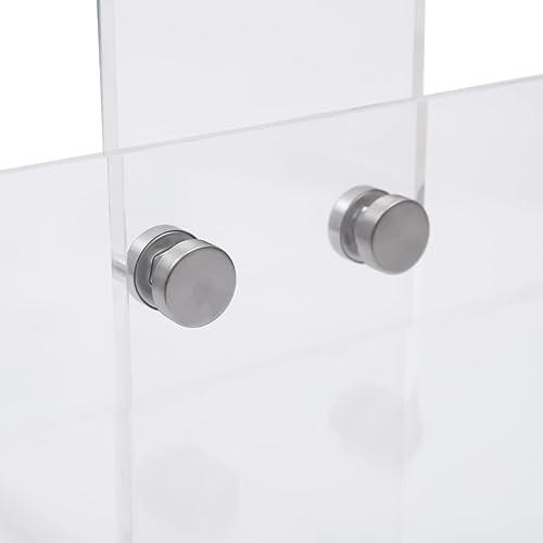 Miniatura 5 de Carrito de acrílico de 3 niveles, carrito de almacenamiento multiusos, organizador de almacenamiento móvil con ruedas para baño, cocina, lavandería