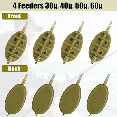 Mangeoires à pêche à la carpe Shaddock kit method feeder avec moule - 6