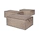 Compactor DAMAN BEIGE Set aus 3 Duvet-Aufbewahrungstaschen, 70x50x30 cm, Braun
