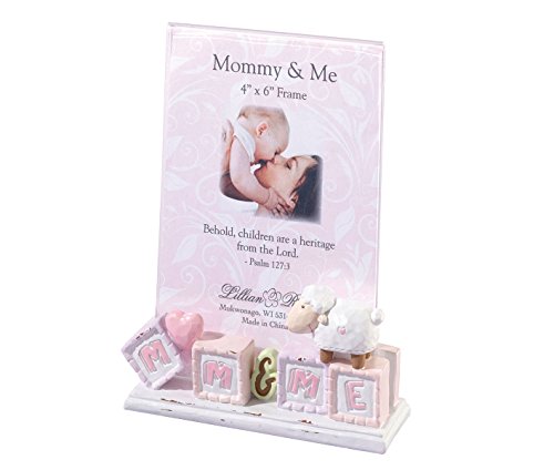 Lillian Rose Mommy and Me Picture Frame, Little Lamb, 4" x 6",24FR212 LM