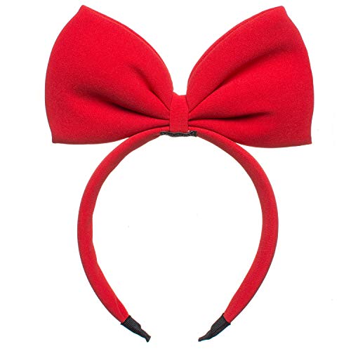 Cute Big Bowknot Headband For Little Girls Dress Up Birthday Party,Halloween,Christmas(Red)