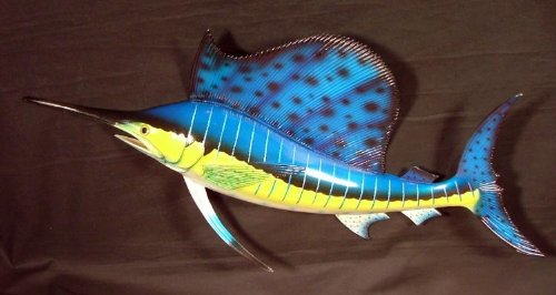 Charlotte International Ocean Sailfish Salt Water Fishing Replica Wall Mount