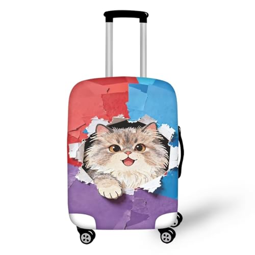 Image of Mumeson Cute Cats Luggage Cover for Suicase Anti-Scratch Washable Suitcase Protectors 18-32 Inch Suitcase Approved Travel Baggage Covers