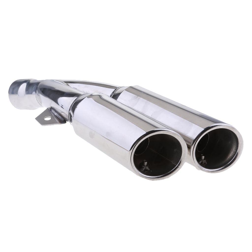 Tubo de Universal Plateado para Motocicleta