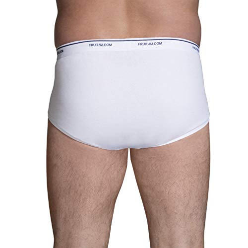 Fruit of the Loom mens Big and Tall Tag-free & Undershirts briefs underwear, Big Man - White Brief 3 Pack, 5X-Large US - image 3