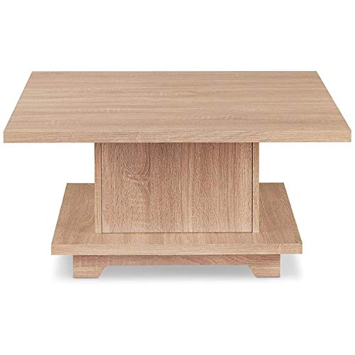 Benjara, Brown Benzara Wooden Coffee Table with Storage Compartment Benjara, Brown Benzara Wooden Coffee Table with Storage Compartment