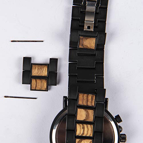 Wood Watch Link Removal Tool Watch Band Tool with 3 Extra Pins for Watch Repair Watches Band Adjustment (Tool-1)