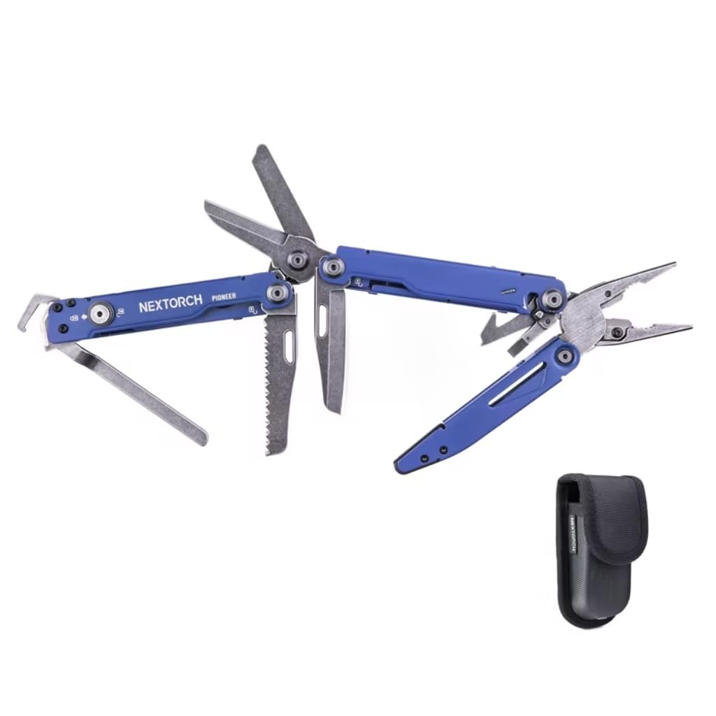 NEXTORCH PIONEER MT20 14-IN-1 Multi-tools Full-Size,Multi-tool Set with Scissors Needle Nose Pliers Pocket Clip Multi-tool for DIY Home Outdoors