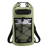 Menolana Dry Bag Comfortable IPX6 Waterproof Large Capacity Sturdy with Handle Storage Bag for Beach Men/Women Camping Hiking Fishing, Green