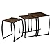 SRIWATANA Nesting Tables, Vintage Side End Tables Living Room, Coffee Snack Table Set of 3