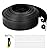 GROWNEER 4 in Tall, 66FT No-Dig Landscape Edging, Rubberific Landscape Edging Garden Edging Border with 60 Pcs Garden Staples, 1PC Hammer Edging for Landscaping Garden, Flower Beds, and Lawn (Black)