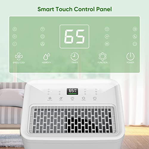 COLAZE Dehumidifiers with Drain Hose for Home Bedroom Bathroom Large Room