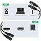 J&D XLR Kabel, XLR Stecker 3-Polig auf 5-Polig & männlich zu weiblich Audio Adapter, 2er-Pack 5-Poliges auf 3-Poliges DMX Beleuchtungskabel, 30 cm