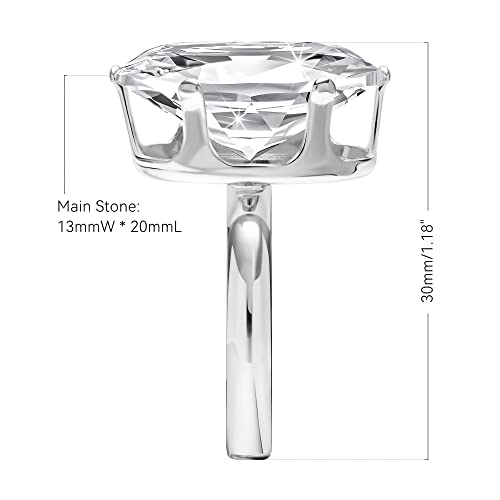 Linawe Silver Promise Cubic Zirconia Diamond Moissanite Rings For Women, Love Adjustable Solitaire Ring, Fake Gemstone Wedding Engagement Dupes Costume Jewelry #TOP4