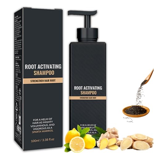 Champú, Root Activator Shampoo, Champu Crecimiento Cabello, Sin Sulfato, Anticaída Mujer Hombre, Shampoo Acelerar Crecimiento Cabello,Anti Caída del
