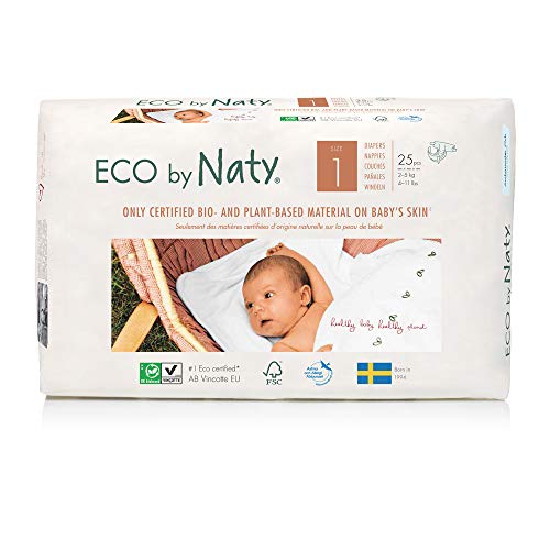 Pañal Nº 1 Naty 2-5 kg, 25 ud.