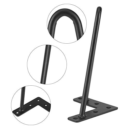 Gambe da tavolo per tornanti, 4 pezzi, in ferro