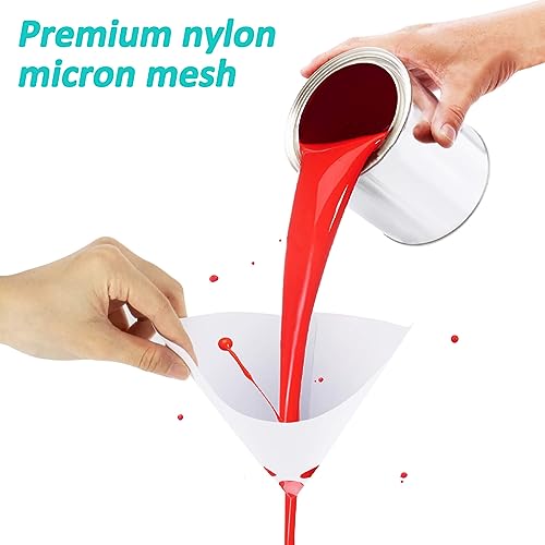 Image of MAQIHAN 50 Paint Strainers Paper Cone - Large Paint Mixing Cup Strainer Fine Mesh Filters Funnel Filter Disposable Spray Gun Sprayer Accessories Automotive Body Repair Paint Tools & Equipment