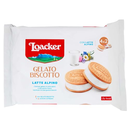 Sammontana Loacker Gelato Latte Alpino, 264 g (Surgelato)