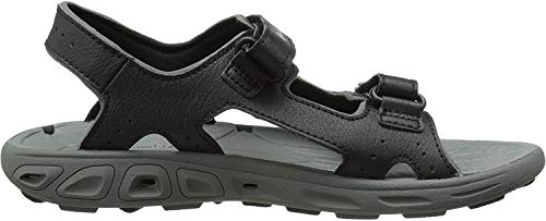 Columbia Kids' TECHSUN Vent Sport Sandal, Black Grey, 5 M US Big Kid