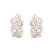 Produktbild Swarovski Angelic Kreolen für Frauen, weißes Kristall, rotgold glänzendes Finish