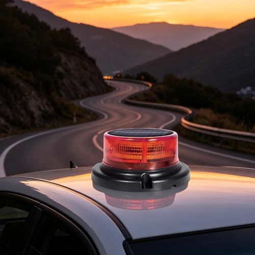 Luz de advertencia solar y lámpara LED de señalización vial nocturna 3