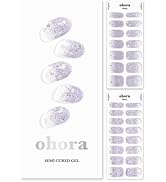 ohora Semi Cured Gel Nail Strips (N Shooting Star) - Works with Any Nail Lamps, Salon-Quality, Lo...