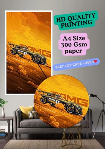 Image of Posternet Car Posters Set of 9 A4 Size Anime Posters for Boys Room - Sports Car Wall Art for Kids Bedroom Decor (Set of 9)