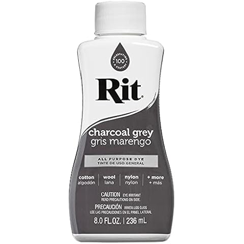 Rit All-Purpose Liquid Dye, Charcoal Grey , 8 oz Cover