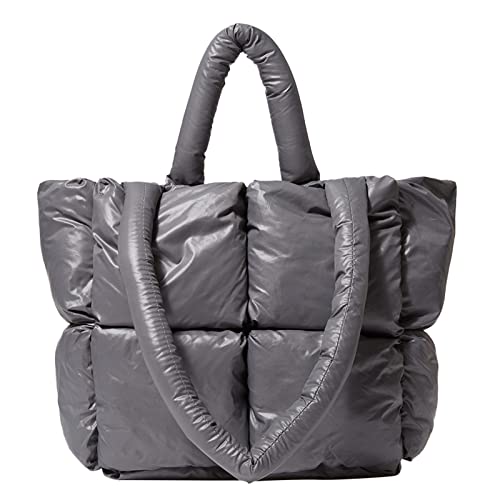 Sac matelassé doux grand volume d'hiver style doudoune