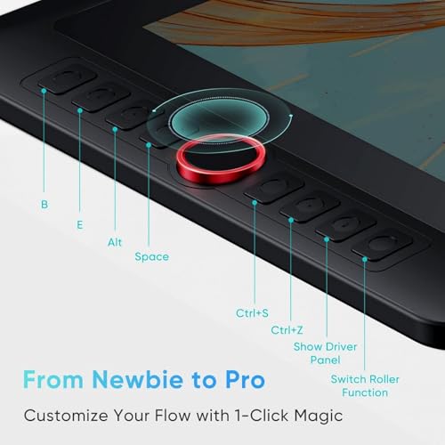 XP-Pen Artist 13,3 Pro Grafiktablett mit Eingabestift 8192 Ebenen – Zeichentablett mit Display von...