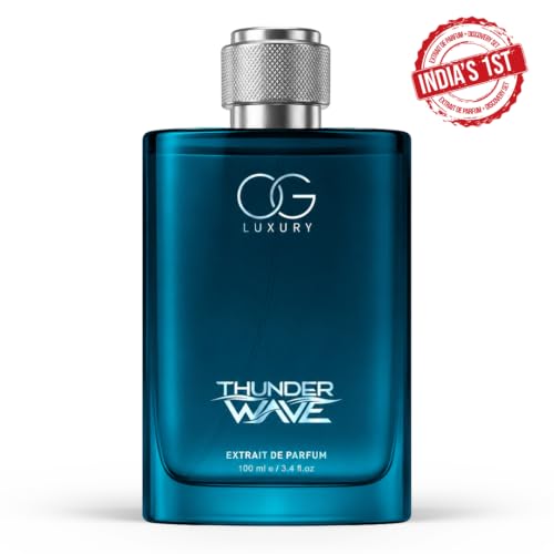 Image of Thunder Wave Extrait De Parfum | India's First Perfume with Discovery Set for Men Inside | Long Lasting Premium Perfume Gift Set for Man | 112ml (1x100ml + 4x3ml)