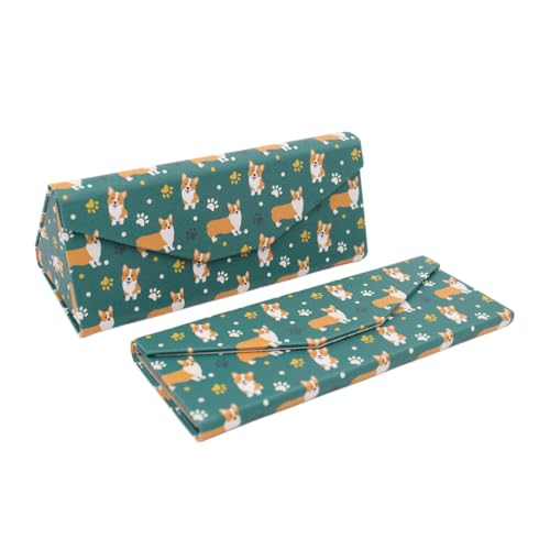 Image of Real Sic Glasses Case for Men and Women - Magnetic Folding Hard Shell Sunglass Holder - Inspired by Adorable Animals